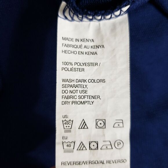 G.H. Bass & Co. Mens Sz XL Polo Shirt Pique Performance Rugby Blue Short Sleeve - Picture 7 of 8